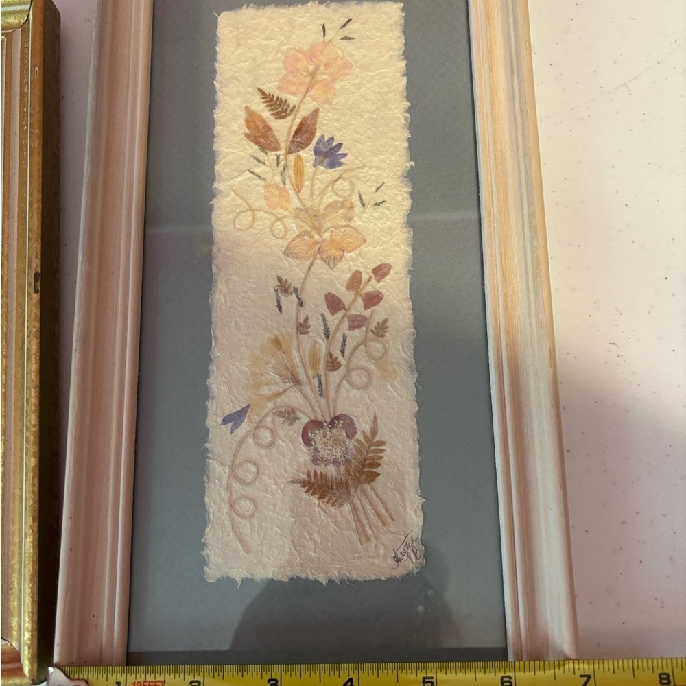 Framed Botanical Art Set with Cream and Gold Accents - Picture 8 of 11
